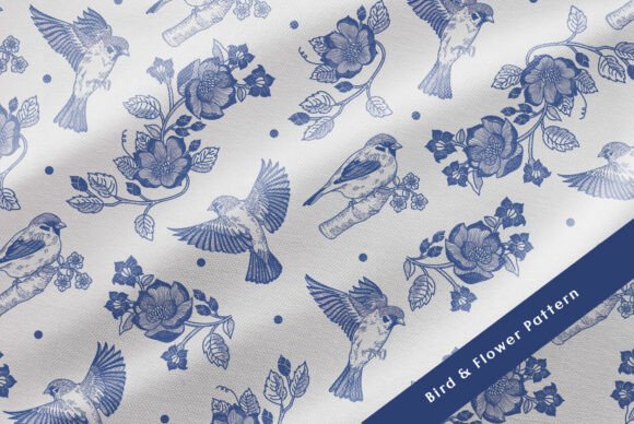 Blue Bird Luxury Pattern Graphics and Patterns Review