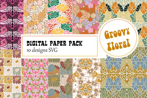 Floral Groovy Digital Paper: A Designer's Review of Modern Graphics and Patterns