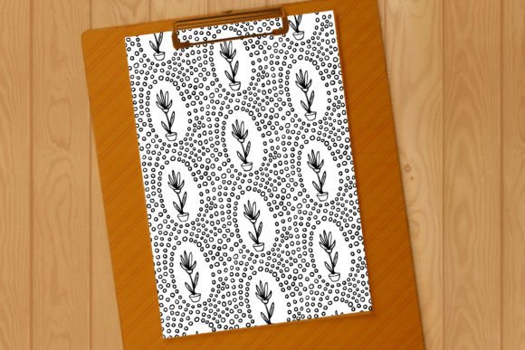 Flower Pots with Pebbles Pattern Graphics for Modern Designs