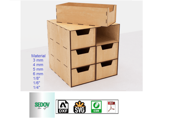 Laser Cut Chest 6 Drawers in Two Rows Review
