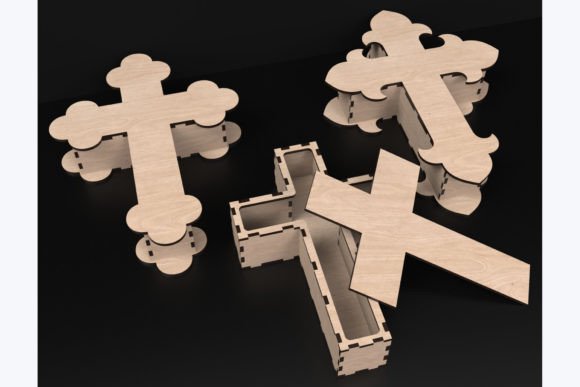 Laser Cut Cross Box Files for Handmade Projects