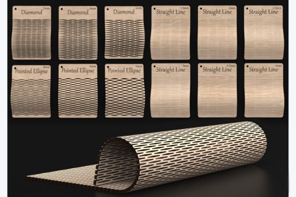 Laser Cut Flexible Living Hinge Svg File