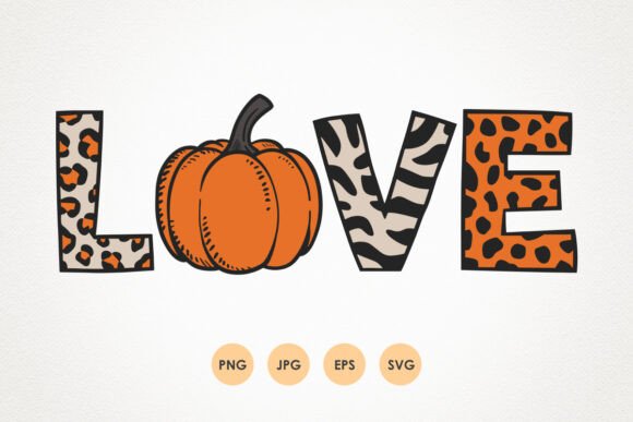 LOVE Autumn T-shirt Design PNG SVG Print for Graphics