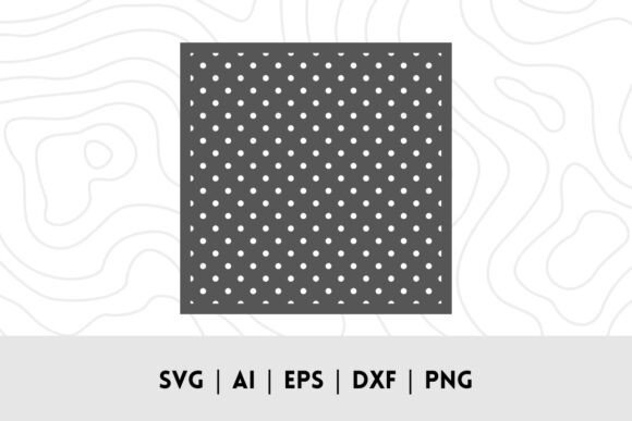 Polka Dot Pattern Stencil SVG for Graphics and Crafts
