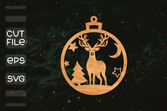 Round Christmas Ornament Laser Cut SVG Review