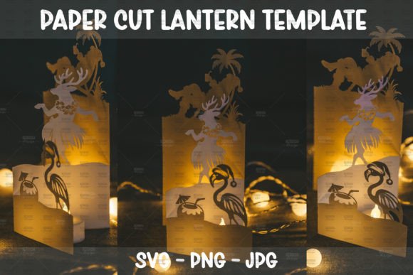 Summer Christmas Paper Cut 3D SVG Lantern: A Designer Review