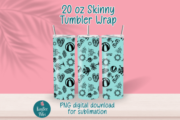 Summer Fun 20oz Skinny Tumbler Wrap Review