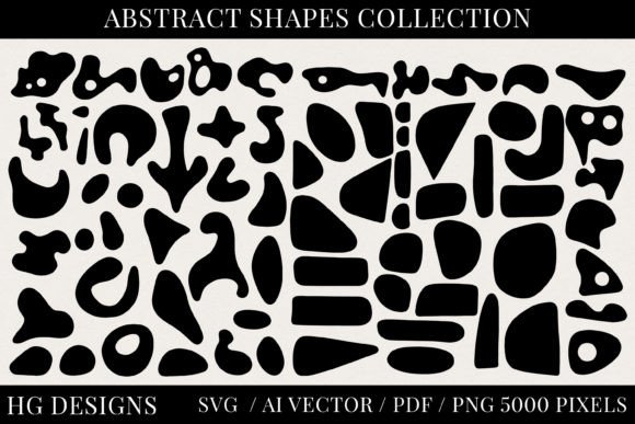 SVG Abstract Shapes Collection: Graphics for Crafts & Branding
