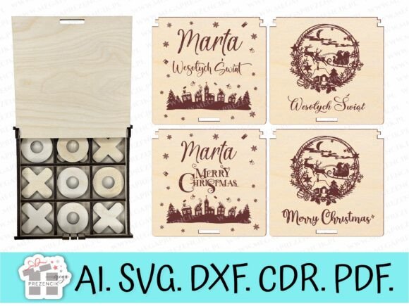 Tic Tac Toe Box Game Svg Laser Cut Graphics and Patterns Review